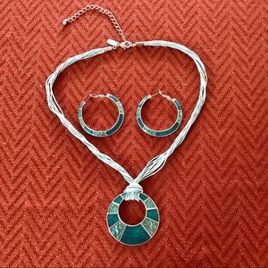 Necklace and earrings
